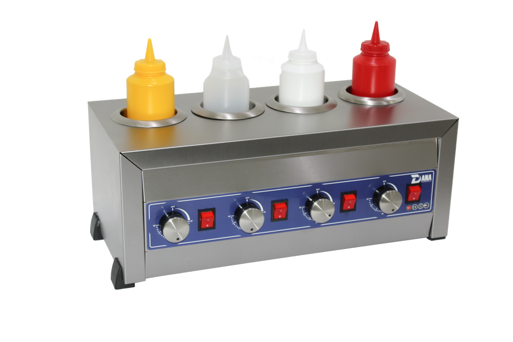 RS117 || SAUCE WARMER - 4 BOTTLES